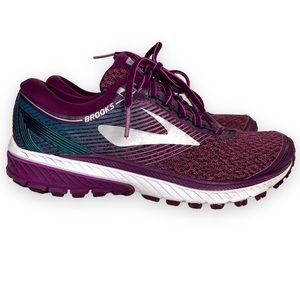 Brooks Women's Ghost 10 Purple Mesh Breathable Lightweight Running Sneakers 8.5